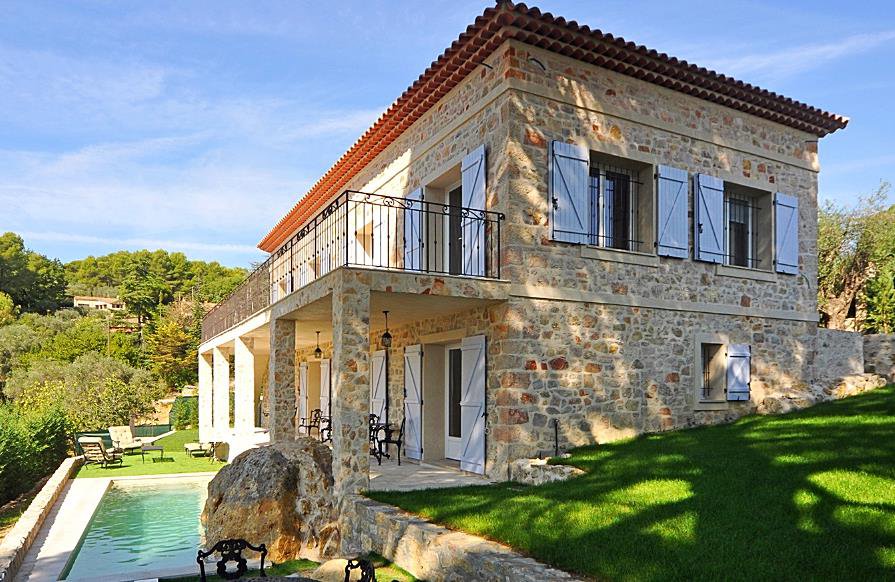 Location saisonnière villa bastide 6 pièces mougins piscine vue panoramique